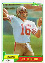 1995 Collector Choice Joe Montana Trilogy 1982 Super Bowl XVI # MT5 Card  49ers